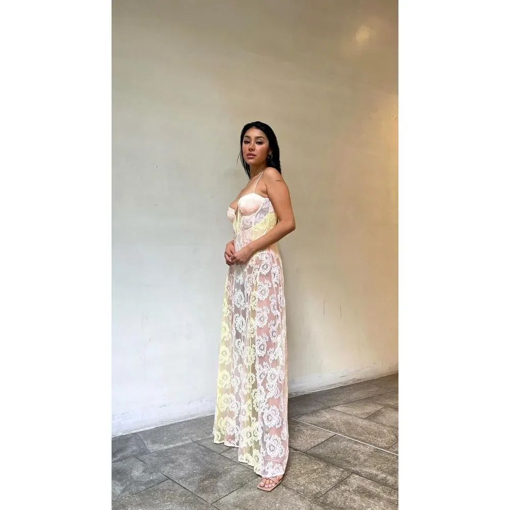 Free People For Love & Lemons Blossom Maxi Dress $359